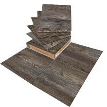 Art3d Peel and Stick Vinyl gulvfliser 30-Pack 12 x 12 tommer selvkl?bende vandt?t gulve Tr?planker til k?kken Spisestue Sovev?relser D?k 30 Sq. F