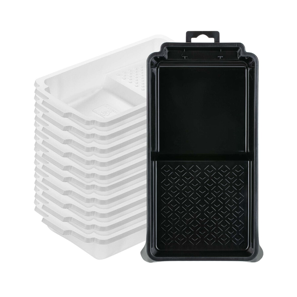 Bates- Paint Tray Liner 4 Inches One Plastic Paint Tray With 10 Pcs Paint Pan Liners Paint Pans Trays Disposable Paint Tray Paint Roller Tray Lin 810108767565