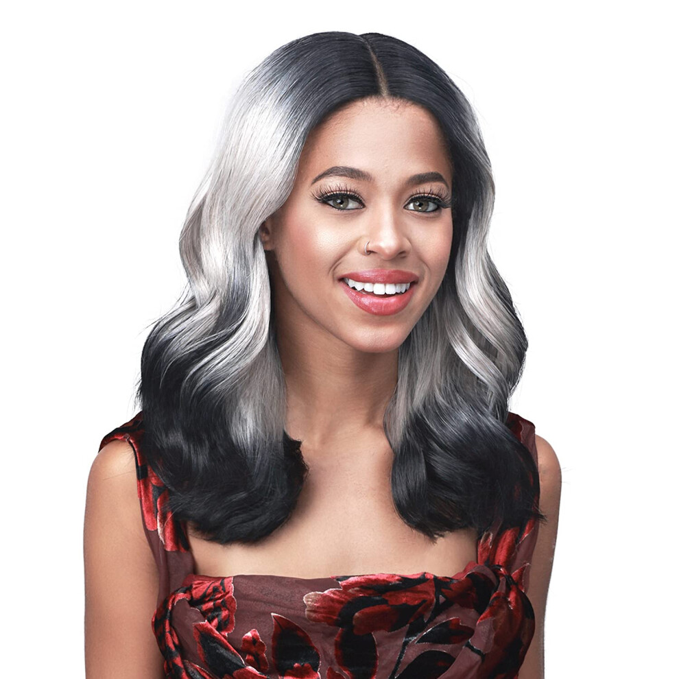 Bobbi Boss Unisex Blue Hd Lace Front Wig 6"""" Deep Lace Part Medifresh Mlf634 Deja (Ttaquablue)