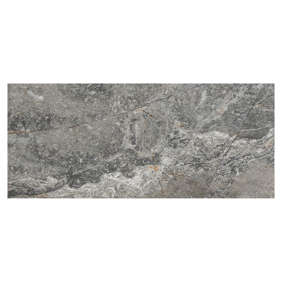 Palisade Interlocking Vinyl Waterproof Wall/Backsplash Tiles For Kitchen Or Bathroom In Spanish Marble (4.5X11 In. Sample) 764890151883