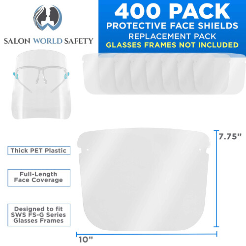 TCP Global Salon World Safety Replacement Face Shields kun 1