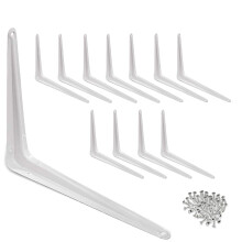 Wideskall? Fm 10"""" x 12"""" fal sarok szg polc polctartk fehr 12 db-os csomag