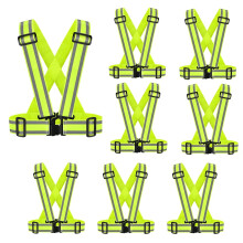 Colete de segurana de alta visibilidade IDOU (8PACK-L) | Equipamento de corrida refletivo para caminhada, ciclismo, construo, motocicleta |