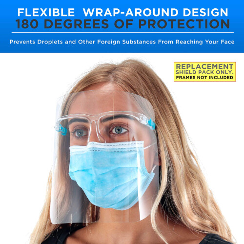 TCP Global Salon World Safety Replacement Face Shields kun 2