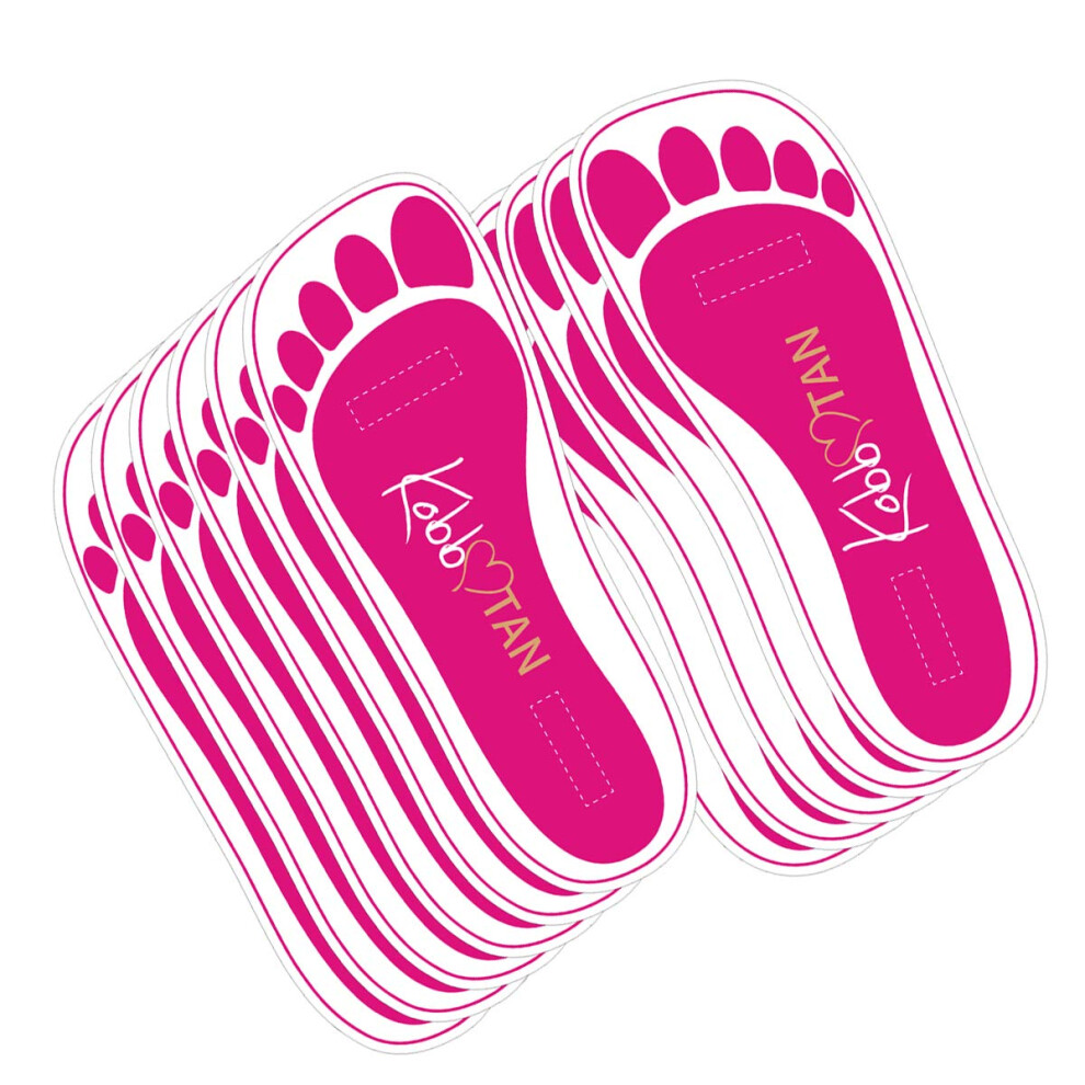 60 Paia (120 Piedi) Di Cuscinetti Per Abbronzatura Spray Per Piedi, Per Abbronzatura Spray Senza Sole, In Rosa-image