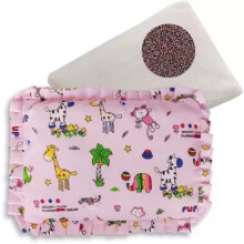 Mustard Seeds Animals Baby Pillow Pack of 1 (Pink)