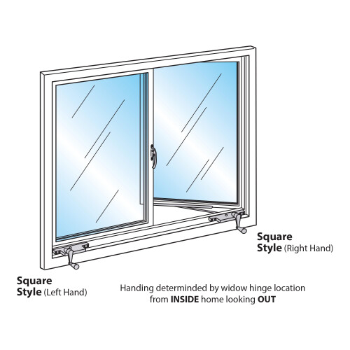 Prime-Line H 3522 8 In. Bronze Diecast Casement Operator Left Hand Square Type (Single Pack) 2