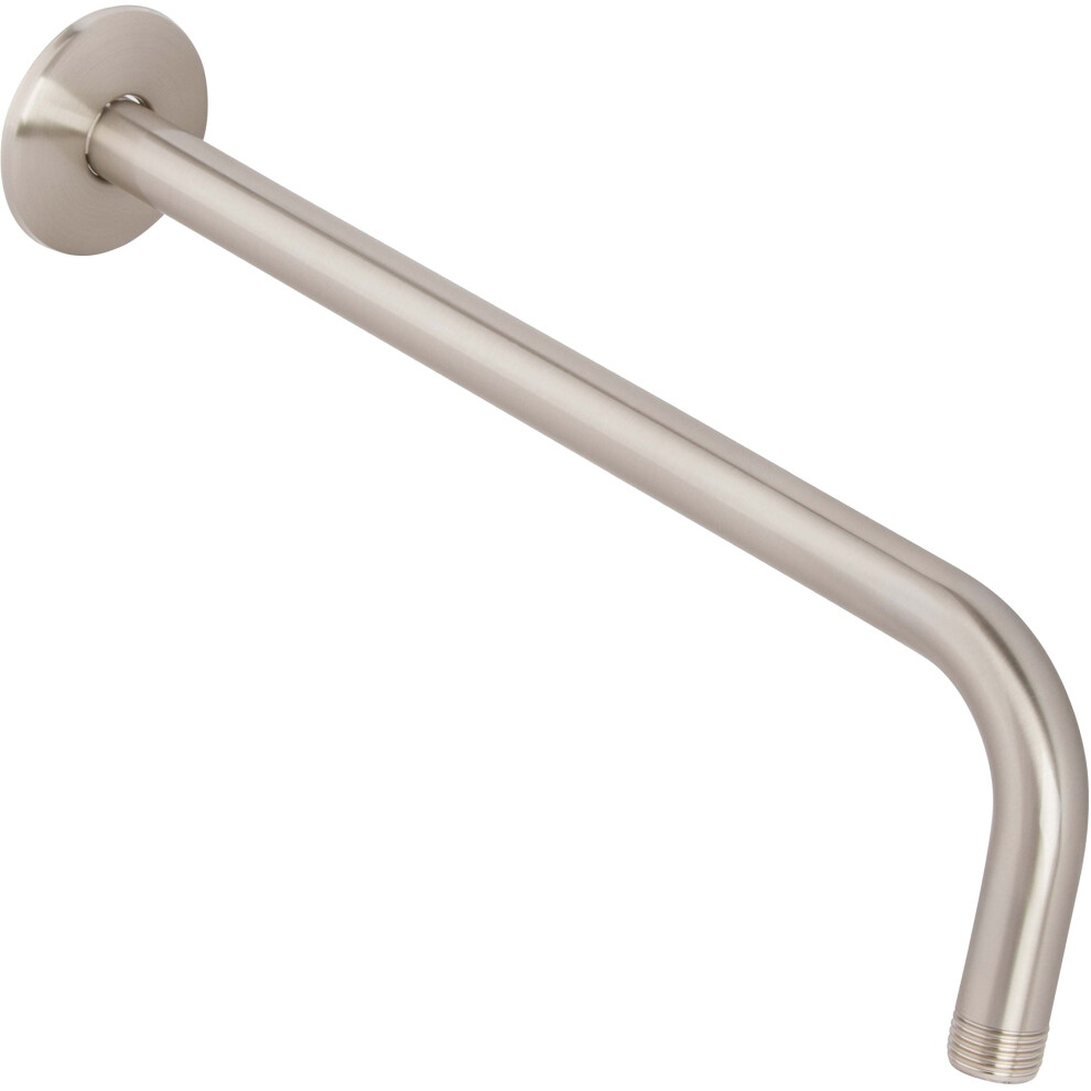 12 Inch Shower Arm And Flange - Solid Stainless Steel Wall-Mounted For Fixed Shower Head & Rain Showerhead - Aqua Elegante - Oil-Rubbed Bronze 641361824050