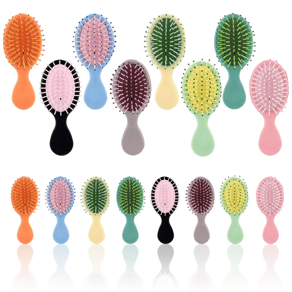 Lot de 40 mini brosses à cheveux de voyage, idéales pour les demoiselles d'honneur, idéales pour les filles, les femmes, les garçons et les homme