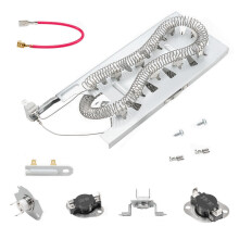 Dryer Heating Element Kit for Whirl-pool Cabrio Duet Model WED5620HW1 WED5600XW0 WED5100HW1 WED8000DW4 WED8500DC4 WED5500XW0 WED5100HC1 GEW9200LW1 WE