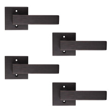 Probrico Heavy Duty Dummy-greb Udsatte skruer Firkantede d?rh?ndtag (enkeltside) til indend?rs brug med oliegummi bronzefinish til b?de h?jre-/ve