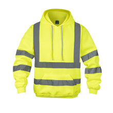 Moletons de alta visibilidade wefeyuv ANSI Classe 3 para homens Moletons reflexivos pulver amarelo S