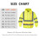 wefeyuv ANSI Class 3 High Visibility Sweatshirts for Men Reflective Sweatshirts Pullover Yellow S 4