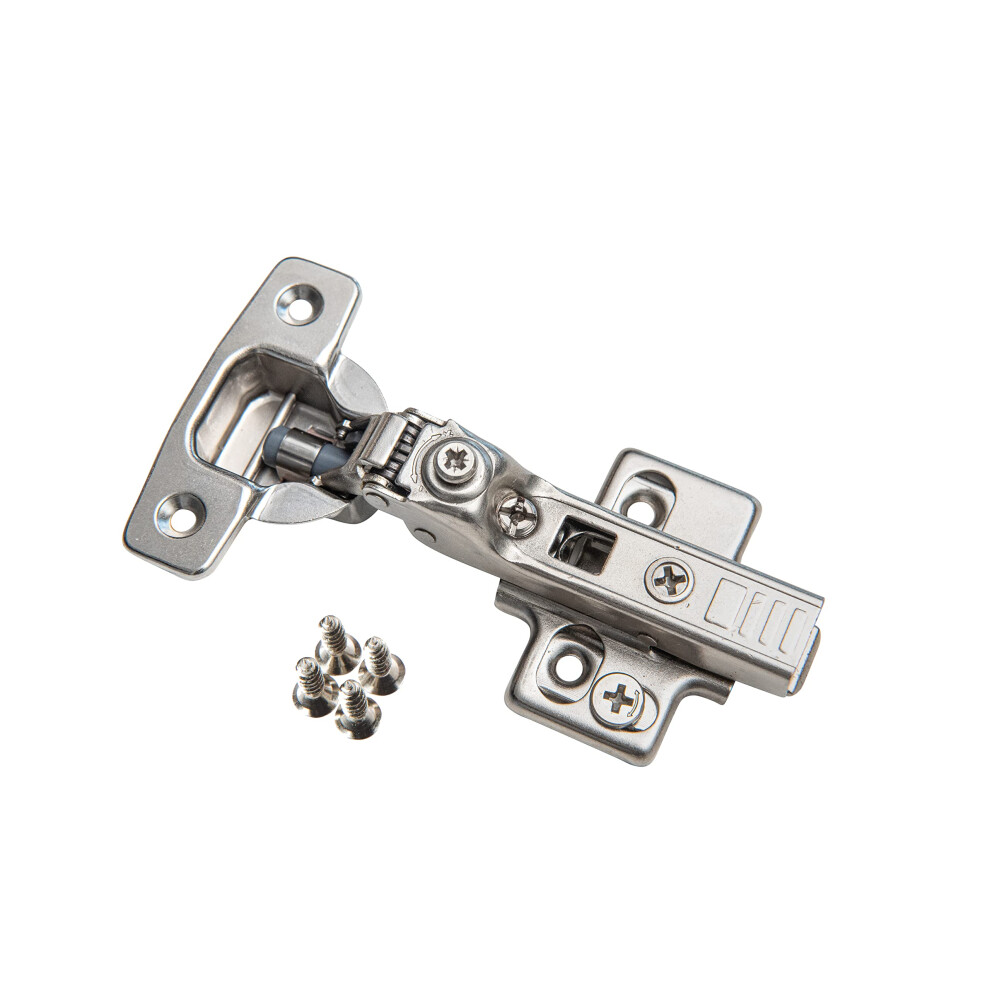 Hushed Hardware 10 Pack Frameless Half Overlay Adjustable Closing Speed Soft Close Cabinet Hinges. Premium Soft Close Hinges for Kitchen Cabinets. Sel