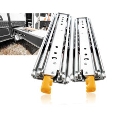AOLISHENG 1 Pair Heavy Duty Drawer Slides with Lock 12 14 16 18 20 22 24 26 28 30 32 34 36 38 40 44 48 52 56 60 Inch 500 lb Load Capacity Side Mount F