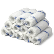 Allgala TH10306 Farbrollerbezug aus Mikrofaser, fusselfrei, 10,2 cm, Mini, 0,9 cm, Florh he, 12 St ck