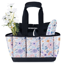 WORKPRO kerti szerszmtska 9 zsebes kertszeti tska, nagy teherbrs Oxford Garden Tote Caddy (a szerszmokat nem tartalmazza) 12"""" x 12""""x6"" (vir