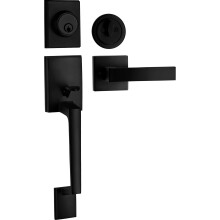 Berlin Modisch enkeltcylindret h?ndtagss?t med h?ndtagsd?rh?ndtag (til indgangs- og ford?r) Vendbart til h?jre- og venstreh?ndede deadbolt-h?ndta