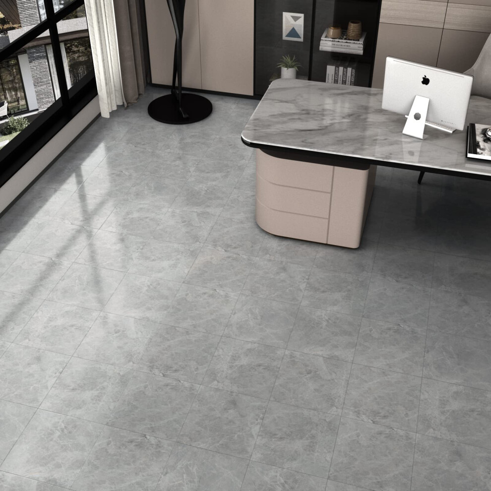 Westick 5 Pcs Grey Marble Peel And Stick Floor Tile Self Adhesive Waterproof Vinyl Flooring Peel And Stick For Bedroom Kitchen Kids Room Floor Tiles R 750081901658