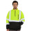 Arbetsskerhetstrja High Visibility Construction Class 3 Hi Vis Reflex Sweatshirt fr mn 1/4 Zip Pullover 1
