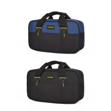 FASTECH 14 Inch Small Tool Bag Wide Mouth Tool Tote Bag Waterproof Tool Organizer Bag Electricians Repairman Tools Tote Bag Double Fabric Storage Bag