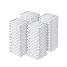 Bates - Rivestimento per vaschetta di vernice da 9 pollici, 80 pezzi, vaschette di vernice bianca, vaschette di vernice in plastica, vaschette di