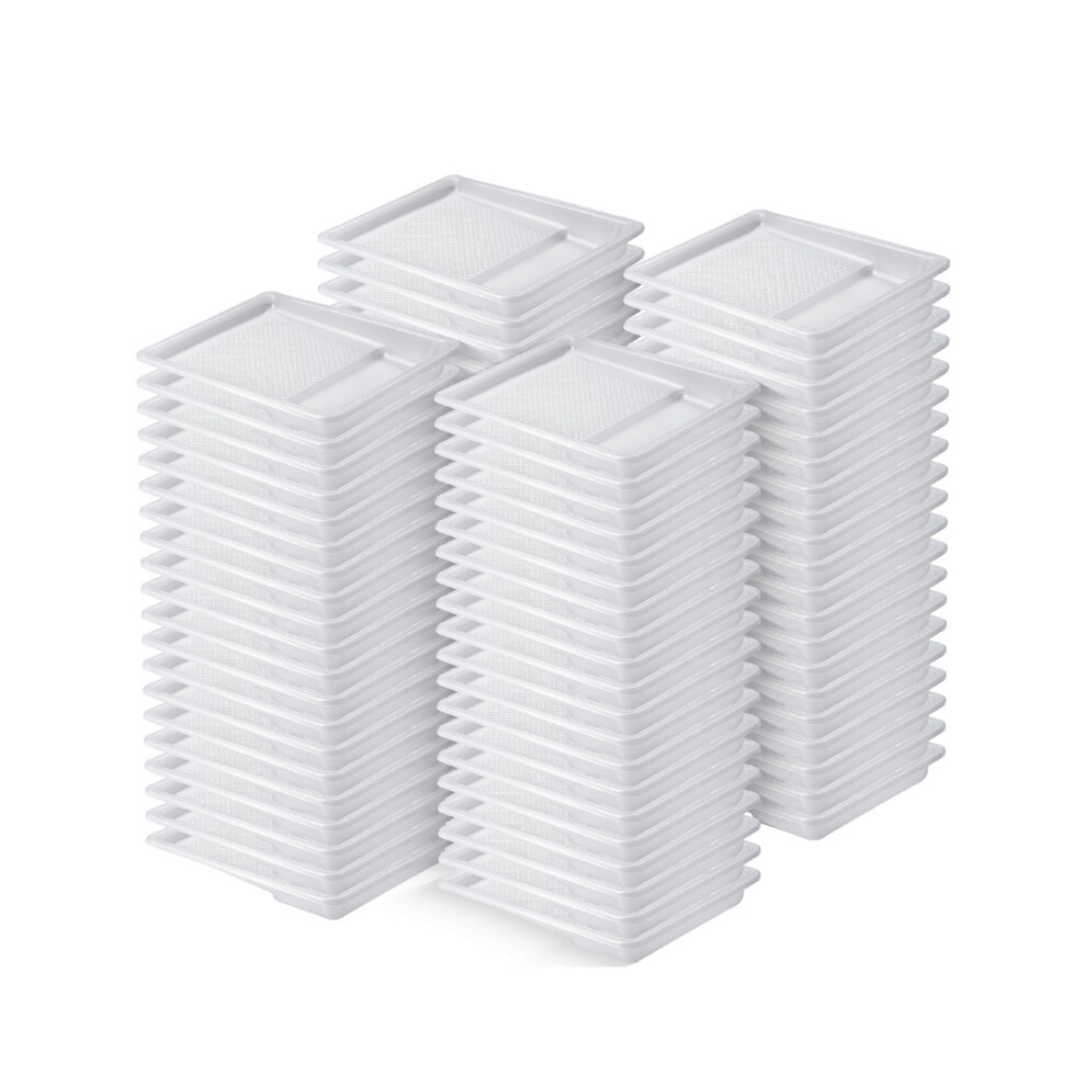 Bates- Paint Tray Liner 9 Inch 80 Pcs White Paint Pans Trays Plastic Paint Tray Disposable Paint Tray Paint Roller Tray Paint Trays For Paintin 810168266961