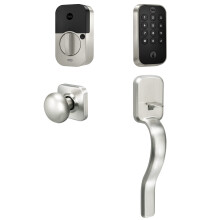 Serrure Yale Assure Lock 2 avec clavier Bluetooth et poign   e Ridgefield en nickel satin