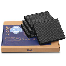 Lot de 4 filtres de rechange LEVOIT pour humidificateur    vaporatif intelligent Superior 6000S. Capture les grosses particules et min   raux. Prolon