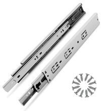 Gobrico Drivers Slajes Meble Sprzet 14-calowy 100 funtw hydrauliczny miekki zamykanie pelnego rozszerzenia lozyska kulkowego 3-krotnie 2Pair