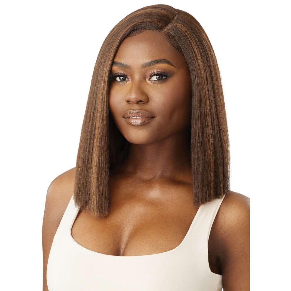 Outre Unisex Red Lace Front Wig - Fleur (Ginger Auburn)
