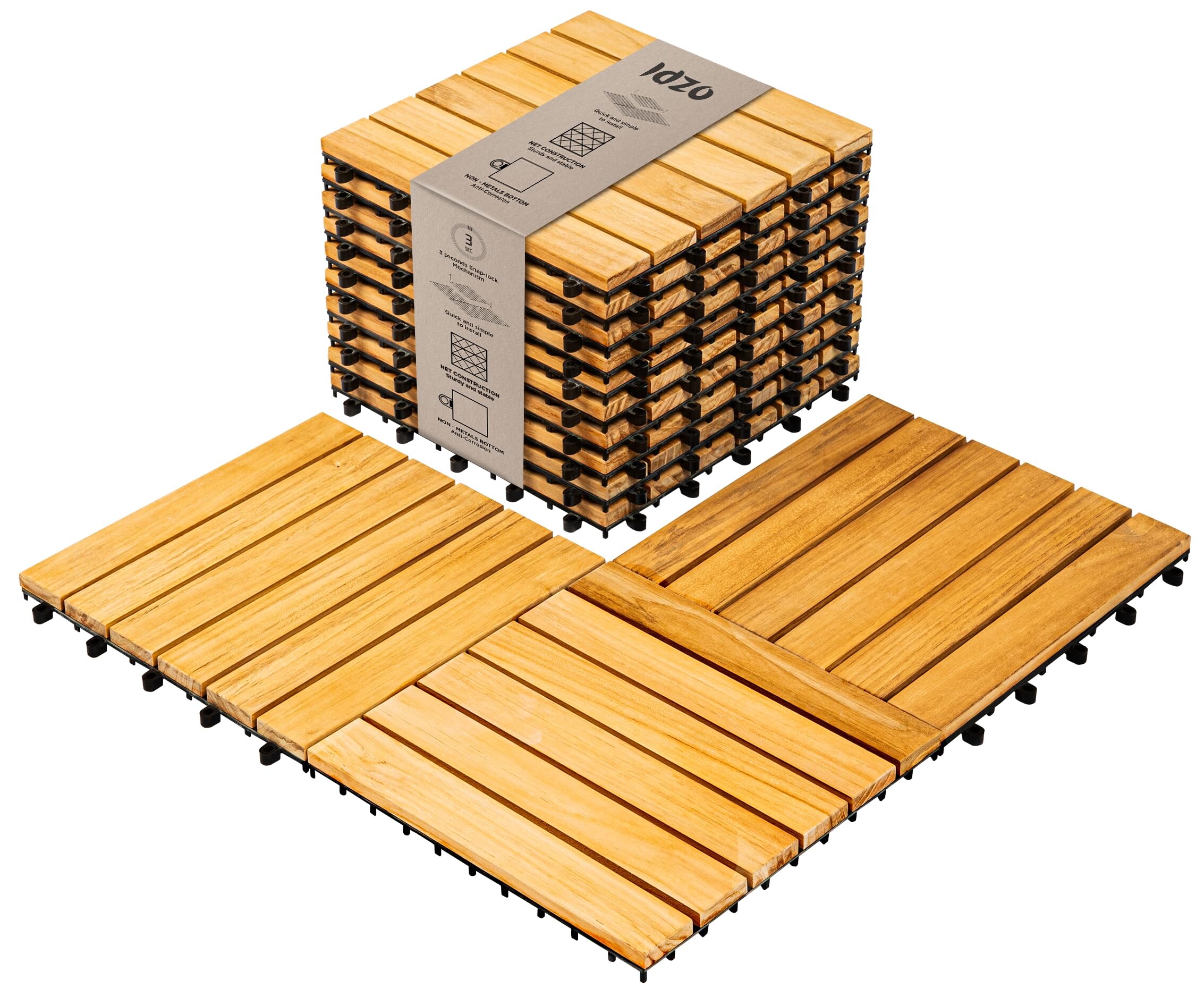FytStycale Lot De 10 Carreaux De Moquette Puzzle – Tapis En Peluche Emboîtable 30x30 Cm, Beige, Pour Maison Et Salle De Jeux