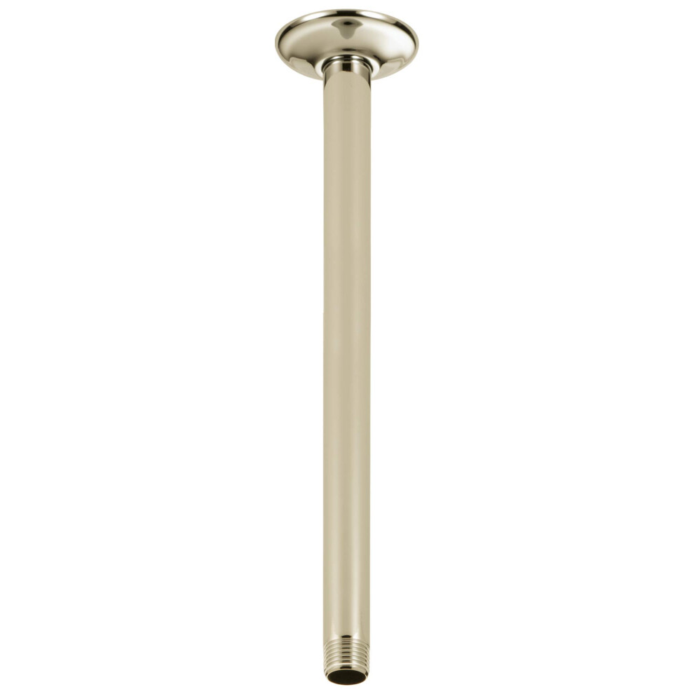 Photos - Other Bathroom Accessories Delta Faucet 14-inch Ceiling Mount Shower Arm and Flange Polished Nickel Straight Shower Arm Polished Nickel U4998-PN