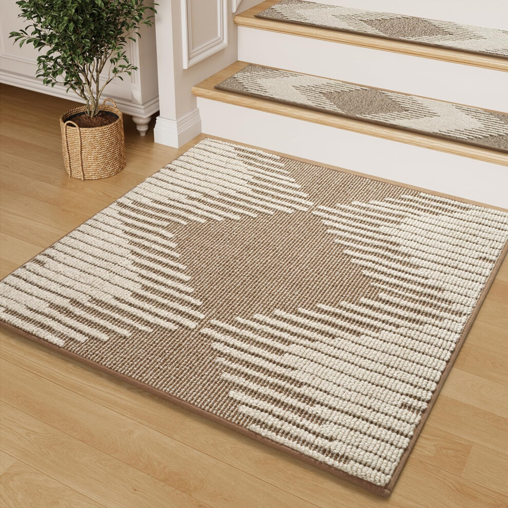 Tapis D'escalier Padoor AntidéRapant Pour Marches En Bois, IntéRieur 3D, Autocollant, Lavable, RéUtilisable, AdhéSif, Pour Enfants Et Chiens, 77-image