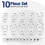 WORKPRO 3/8" Aandrijving Flensmoersleutel Set, 10-delige Crowfoot Flensmoersleutel Kit, Metrisch 10-19mm 3