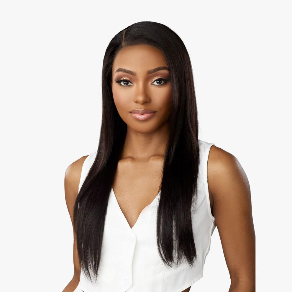 Sensationnel Unisex Not,Specified 13A 13X4 Lace Frontal Wigs - Human Hair 13A Unprocessed Glueless Straight Preplucked Hairline - 13X4 Hd Lace Wig Straight (20 Inch 613)