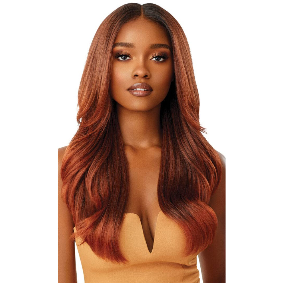 Outre Unisex Melted Hairline Lace Front Wig Kamiyah (Dr4/Gdnhn)