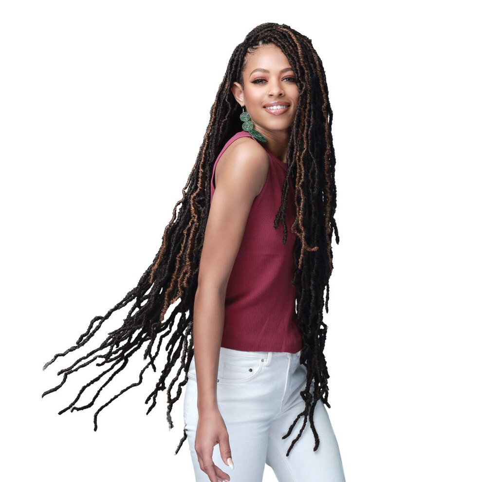Bobbi Boss Unisex Not,Specified Crochet Braids African Roots Braid Collection 2X Nu Locs 36"""" (5-Pack M1b/27)