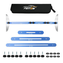 FEITON Treppenstufen-Schablonen-Werkzeug mit tragbarer Aufbewahrungstasche, Treppenstufen-Regal-Layout-Werkzeug-Set, Messen (blau), S1 blau + Tasche