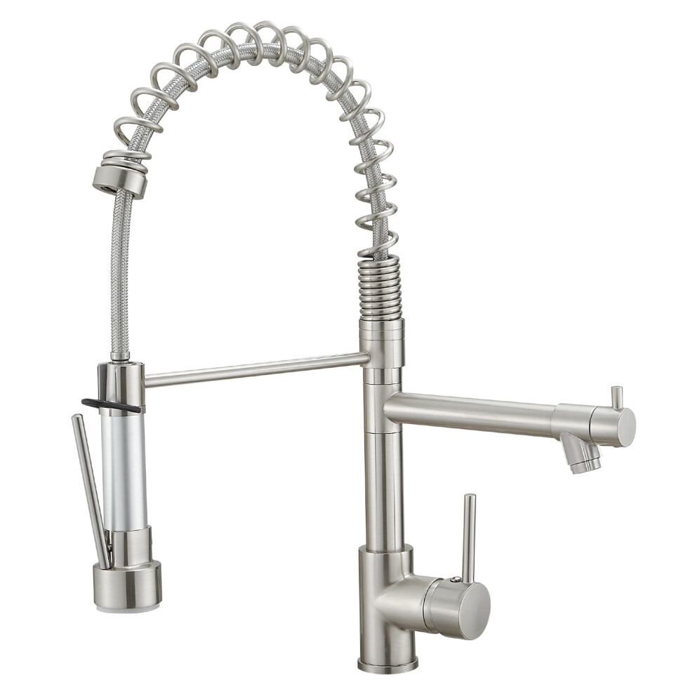 Aimadi Kitchen Faucet With Pull Down Sprayer Commercial Stainless Steel Pull Down Sprayer Kitchen Faucet Single Hole Single Handle Rv Laundry Outdoor 665268644283