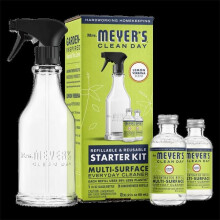 MRS. MEYER'S CLEAN DAY Multi-Surface Rengöringsset, 1 Glasflaska (16 Fl. Oz.) och 2 Koncentrerade Refiller (2 Fl. O