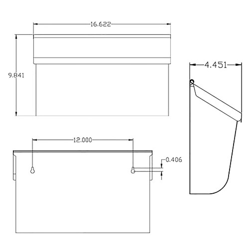 Architectural Mailboxes Woodlands Medium Capacity  Galvanized Steel Wall Mount Mailbox  White 2