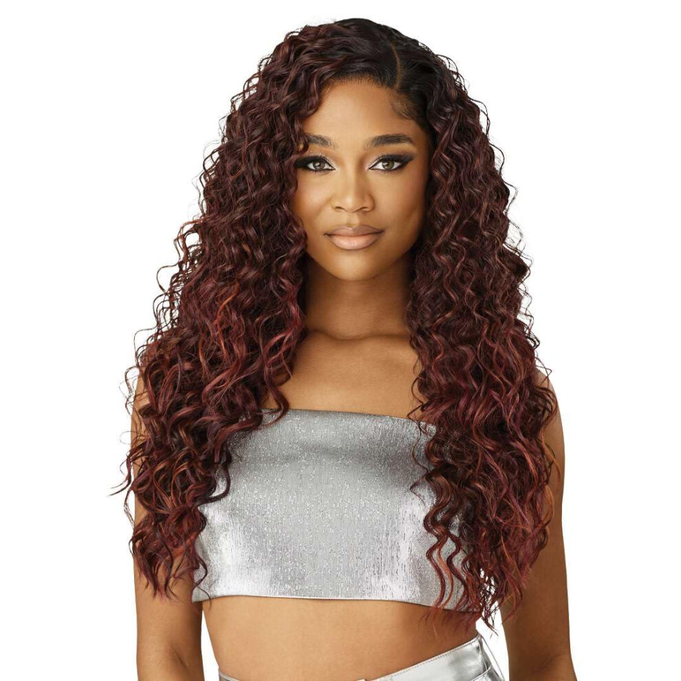 Outre Unisex Brown Melted Hairline - Swirlista - Swirl 111 (Chocolate Caramel)