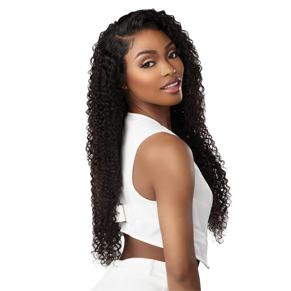 Sensationnel Unisex 13A 13X4 Lace Frontalwigs - Bohemian 20 Inch Human Hair 13A Unprocessed Glueless Straight Preplucked Hairline (Natural)