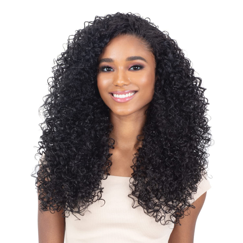 Tresses Freetress Unisex Freetress Half Wig Equal Drawstring Fullcap Creta Girl ( Long ) (1B)