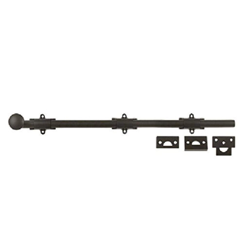 Deltana 18SB10B HD Solid Brass 18-Inch Surface Bolt