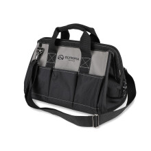 Olympia Tool Bag 15 Inch Heavy Duty Tools Bag with 8 Pockets Adjustable Shouder Straps and 600D Reinforced Material