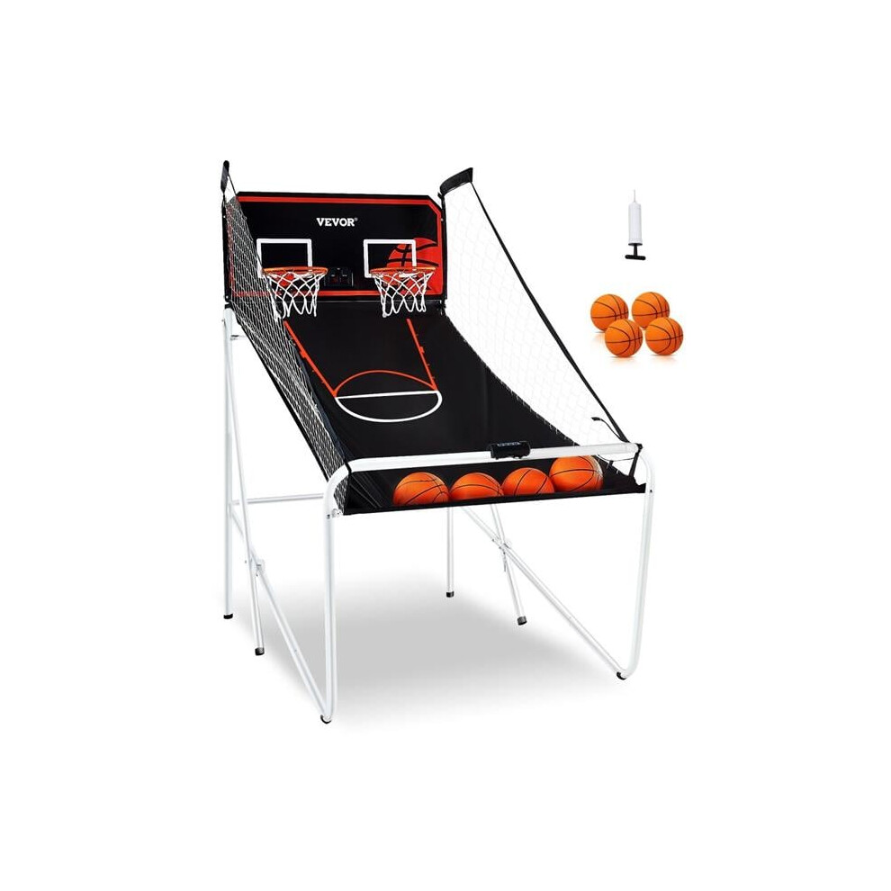 Vevor TJZDLQQYXJ1IYN27SV9 Foldable Basketball Arcade Game, Black & White