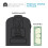 Architectural Mailboxes Parsons Medium Capacity  Plastic Post Mount Mailbox  Black 3
