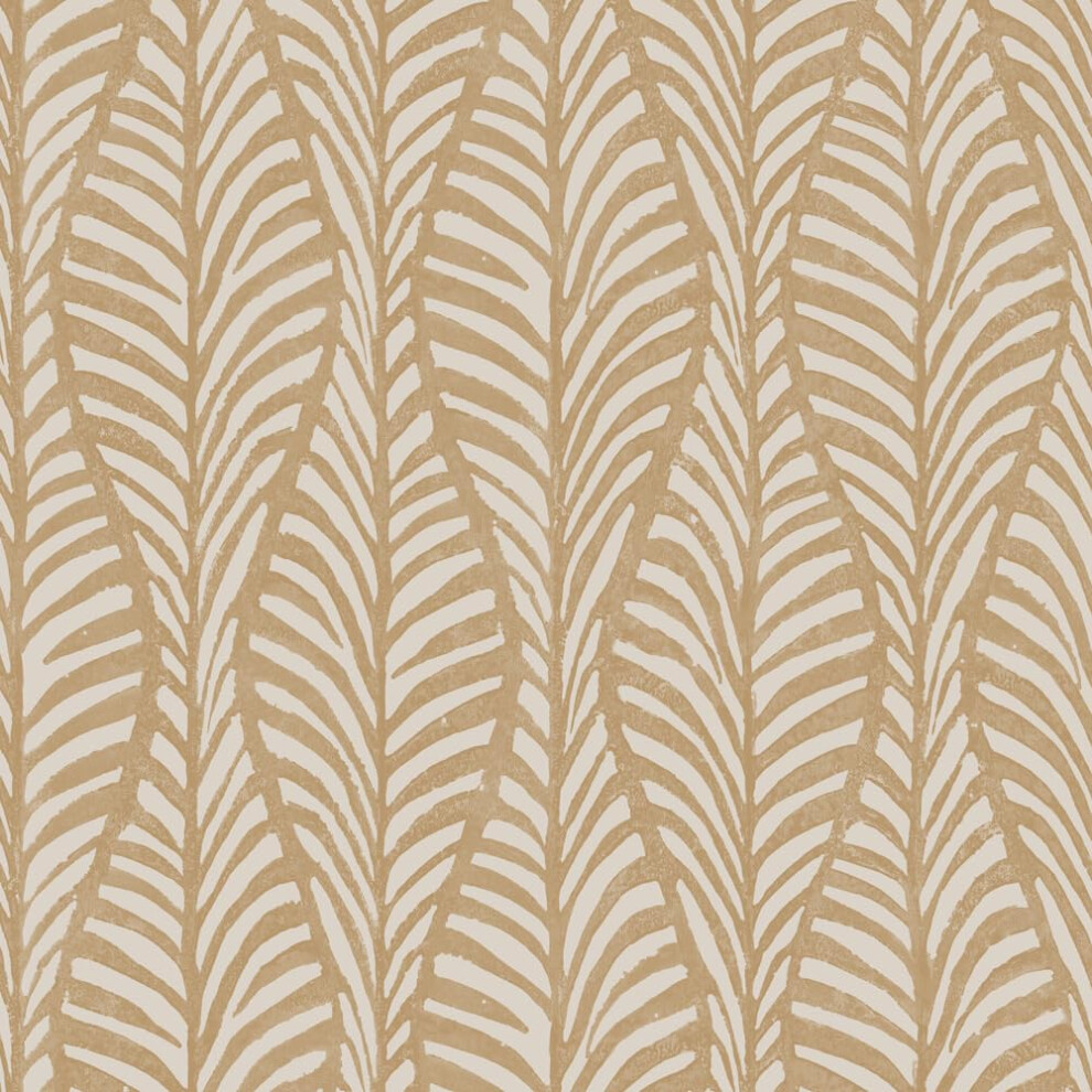 Photos - Wallpaper Tempaper Sand Block Print Leaves Removable Peel and Stick  20.5 in X 16.5 ft Made in The USA HD15021